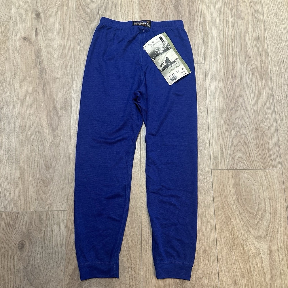Vintage Patagonia Capilene Midweight Bottoms Kids Size 8 Base Layer Deadstock